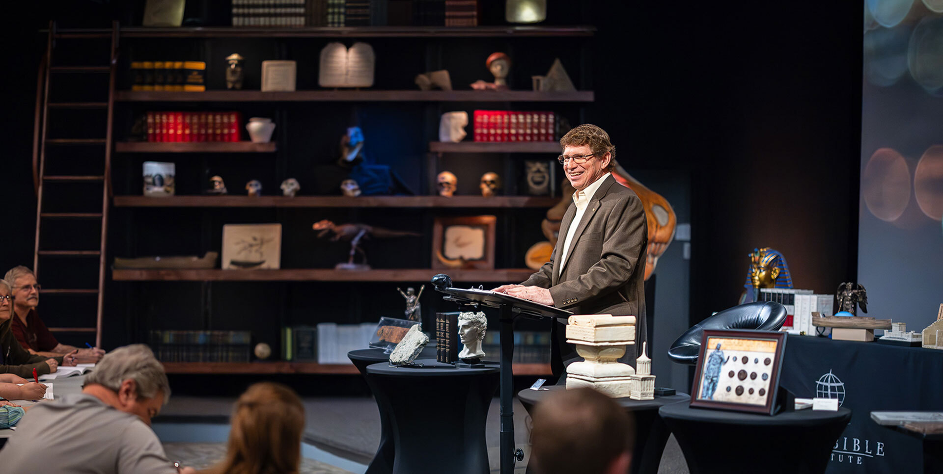 Dr. John T. Yates teaching at the Faith Bible Institute set